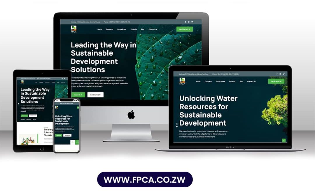 FPCA responsive website shown on multiple devices